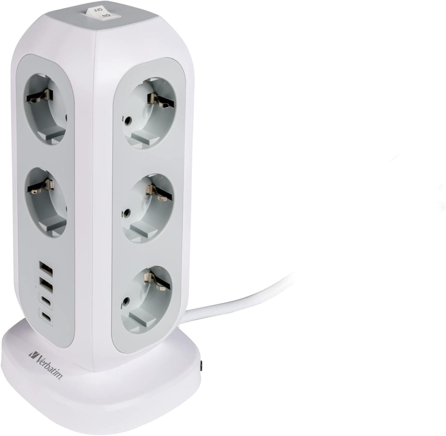 Verbatim 49547 - EUPT-01 EU Çok Fişli Güç Kulesi 2xUSB / 2xType-C