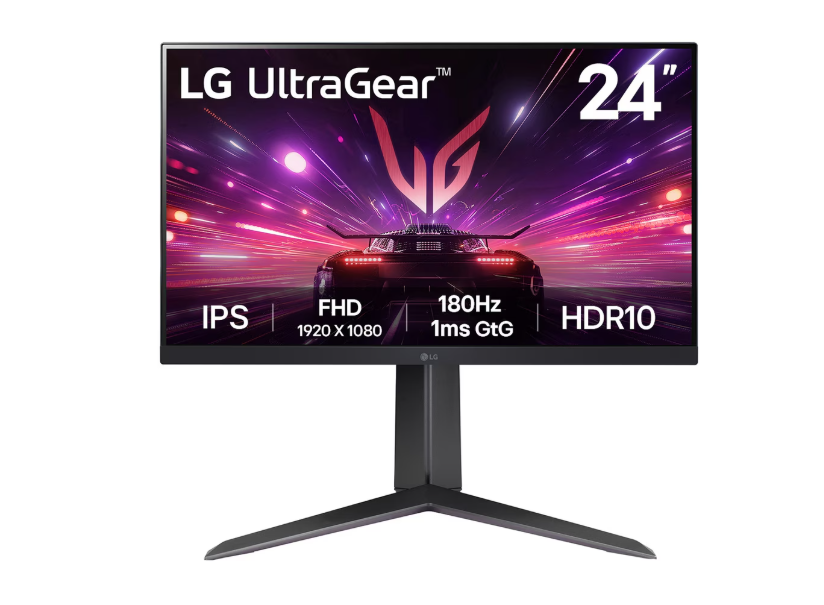 LG 24” UltraGear™ Full HD IPS Oyun Monitörü 180Hz IPS 1ms GtG HDR10 (24GS65F-B)