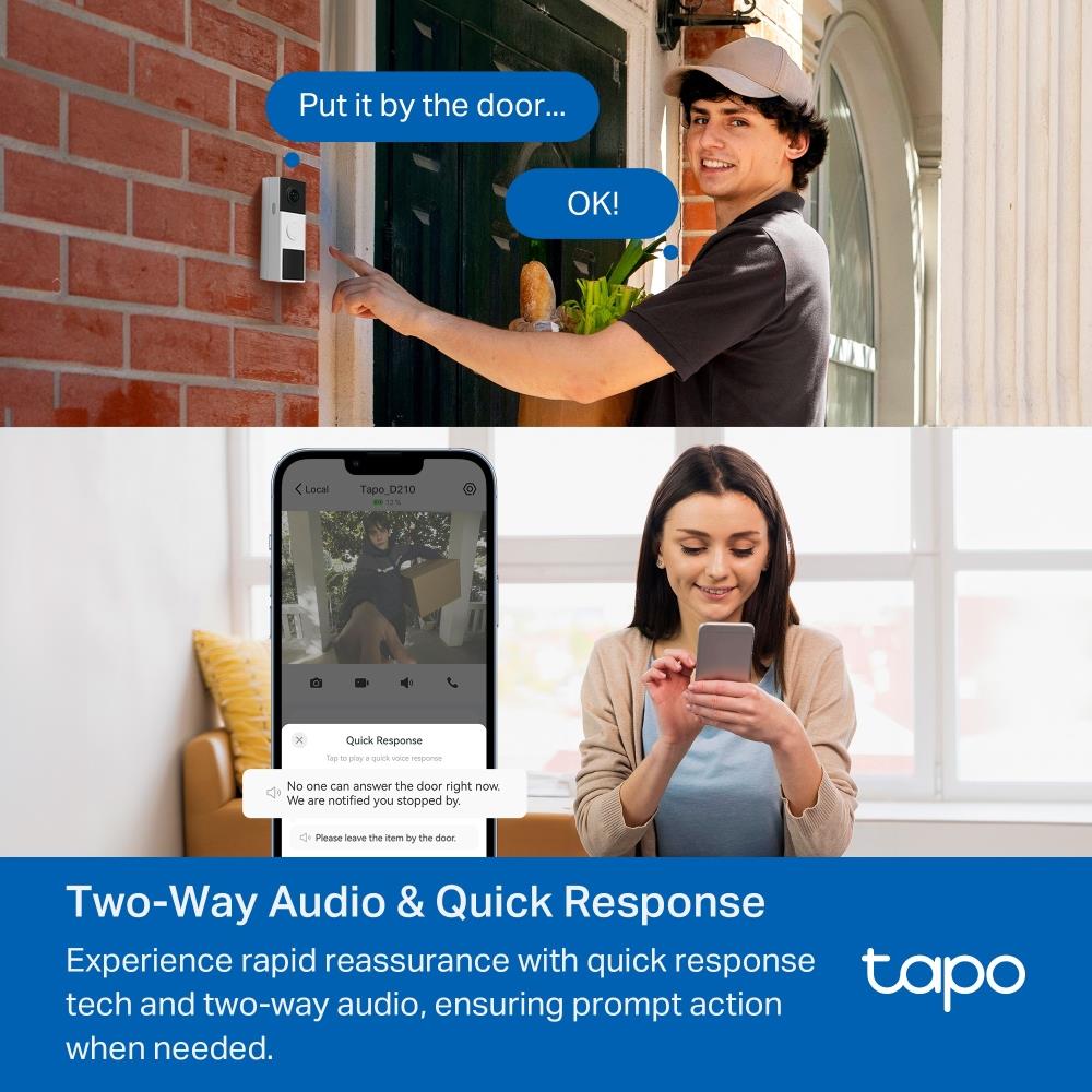 TP-Link Tapo D210 Video Kapı Zili Kamerası