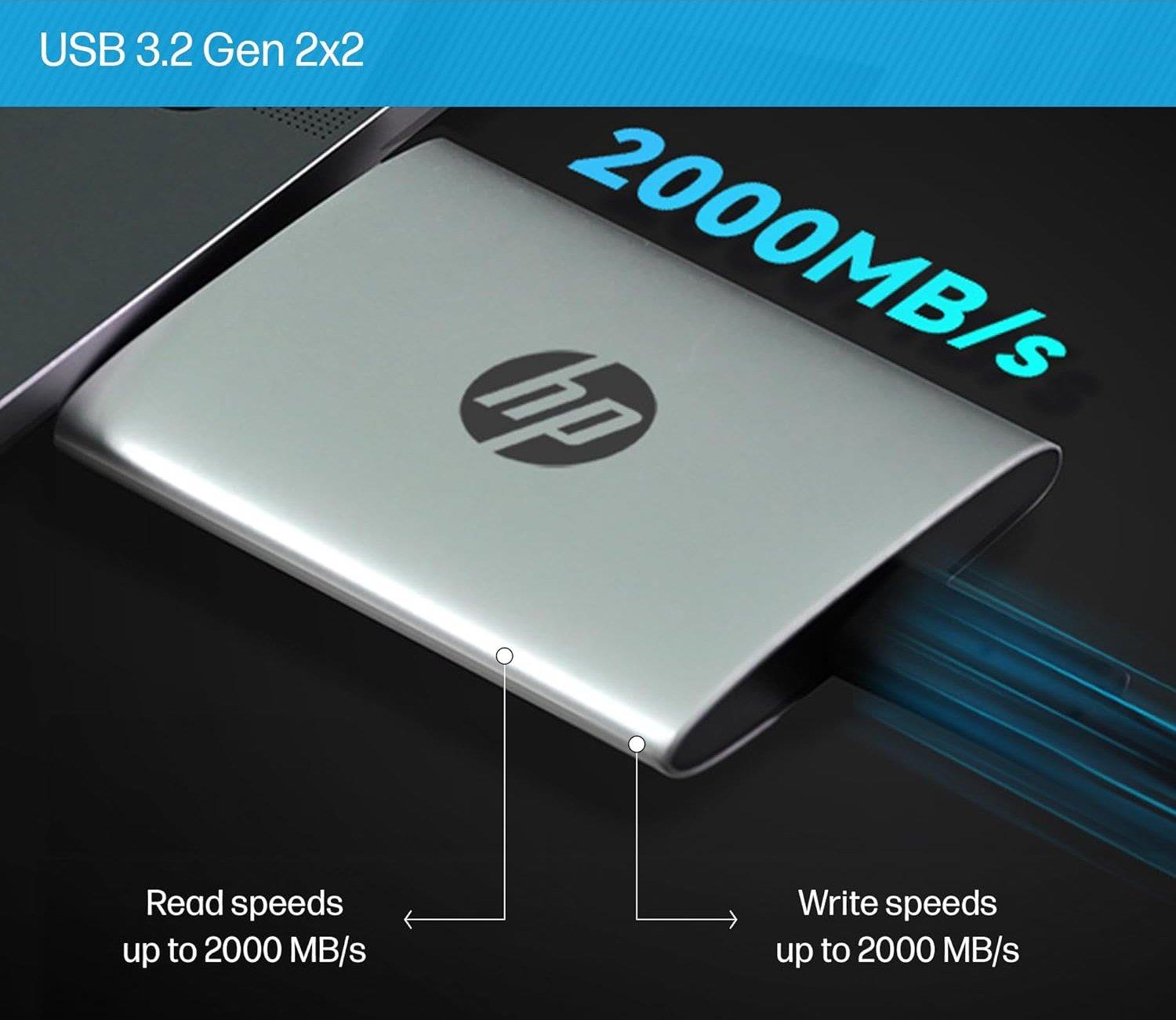 OUTLET HP P900 Taşınabilir SSD  2TB Gümüş - 7M697AA
