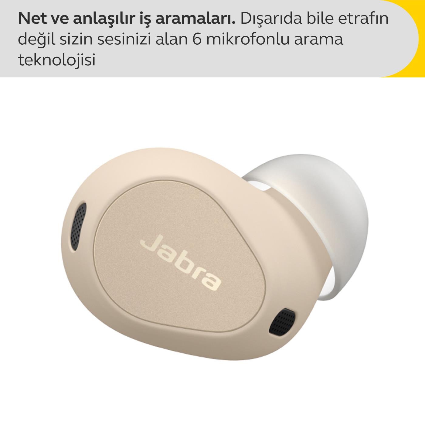 Jabra Elite 10 Comfortfit Bluetooth Kulaklık - Krem