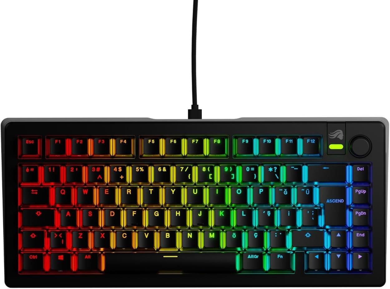 Glorious GMMK 3 TR %75 Kablolu Mekanik Oyuncu Klavyesi