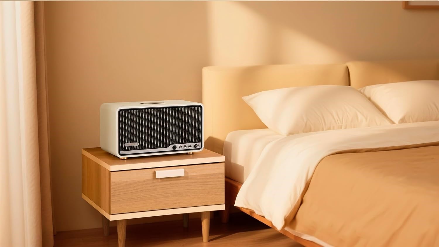 Edifier S300 80W RMS Bluetooth 5.4 Wi-Fi AirPlay Destekli Kablosuz Masaüstü Hoparlör – Hi-Res Audio, LDAC, USB-C/AUX - Beyaz