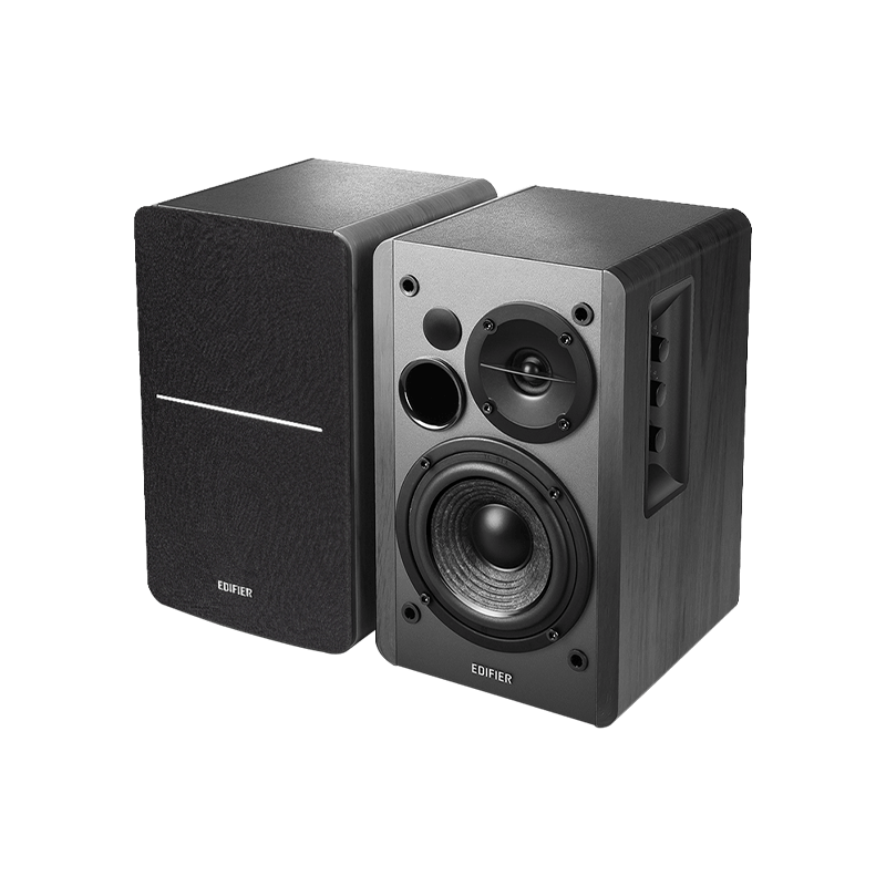 Edifier R1280DBs 42W RMS Bluetooth Aktif Raf Tipi Hoparlör – Optik/Koaksiyel, Çift RCA, Subwoofer Çıkışlı - Siyah