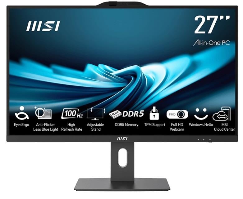 MSI PRO AP272P 14M-841XEU 27 FHD 16:9 (1920X1080) I3-14100 8GB DDR5 256GB SSD FDOS SIYAH AIO PC