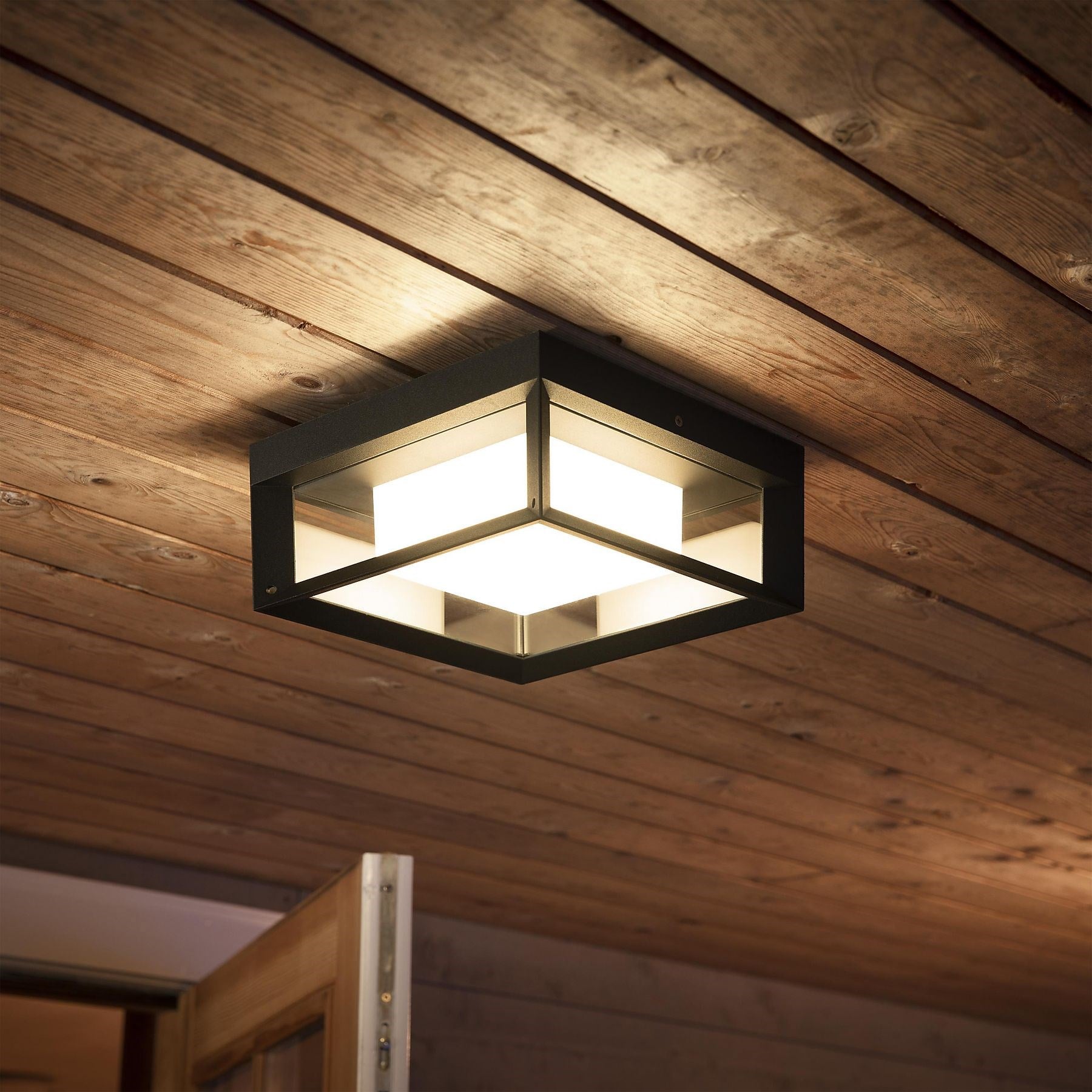Philips Hue Econic Dış Mekan Duvar Lambası - Kare Aplik