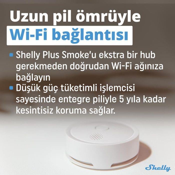 Shelly Plus Akıllı Duman Dedektörü