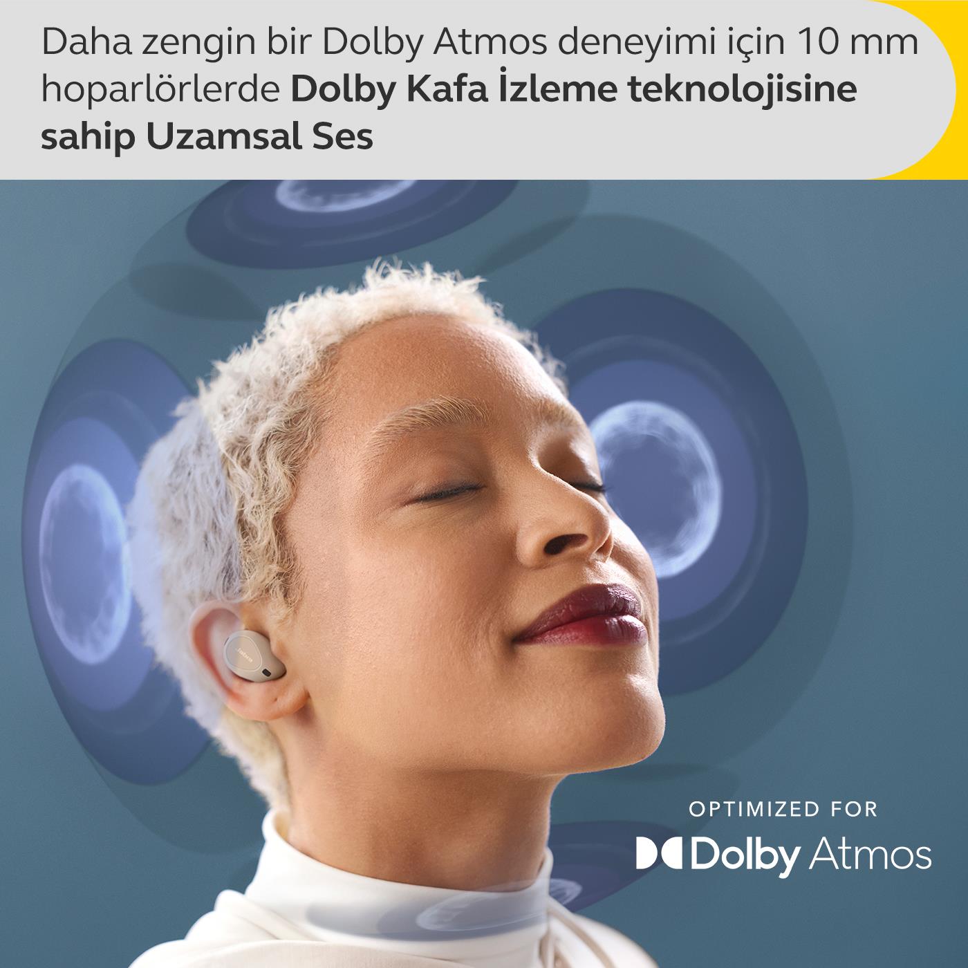 Jabra Elite 10 Comfortfit Bluetooth Kulaklık - Krem
