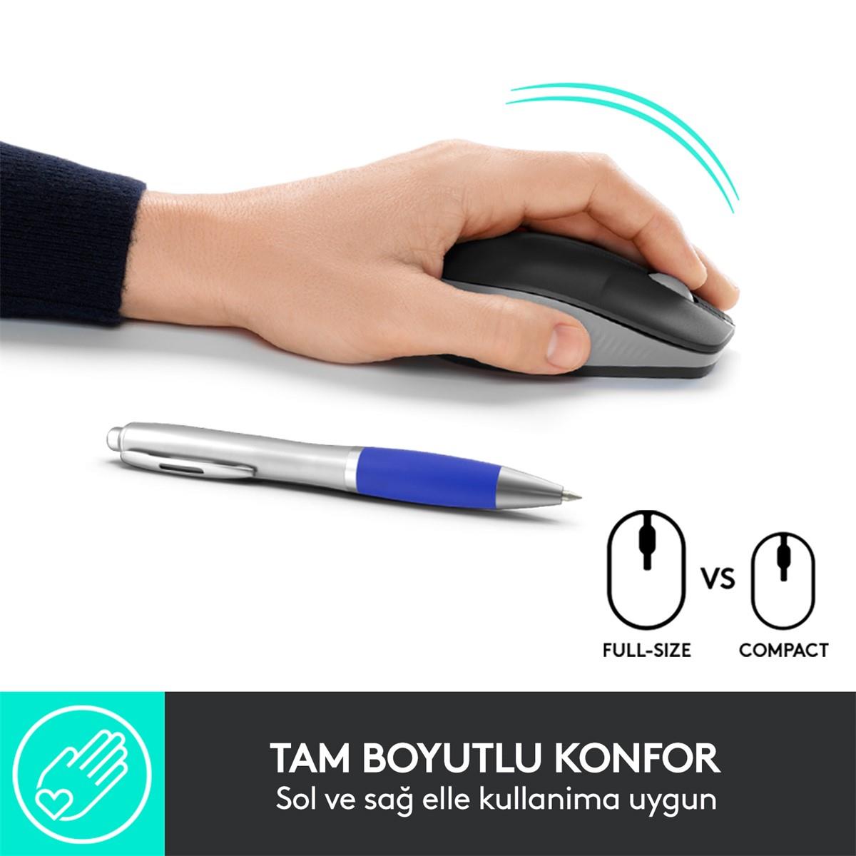 Logitech M191 Kablosuz Gri Mouse 910-005922