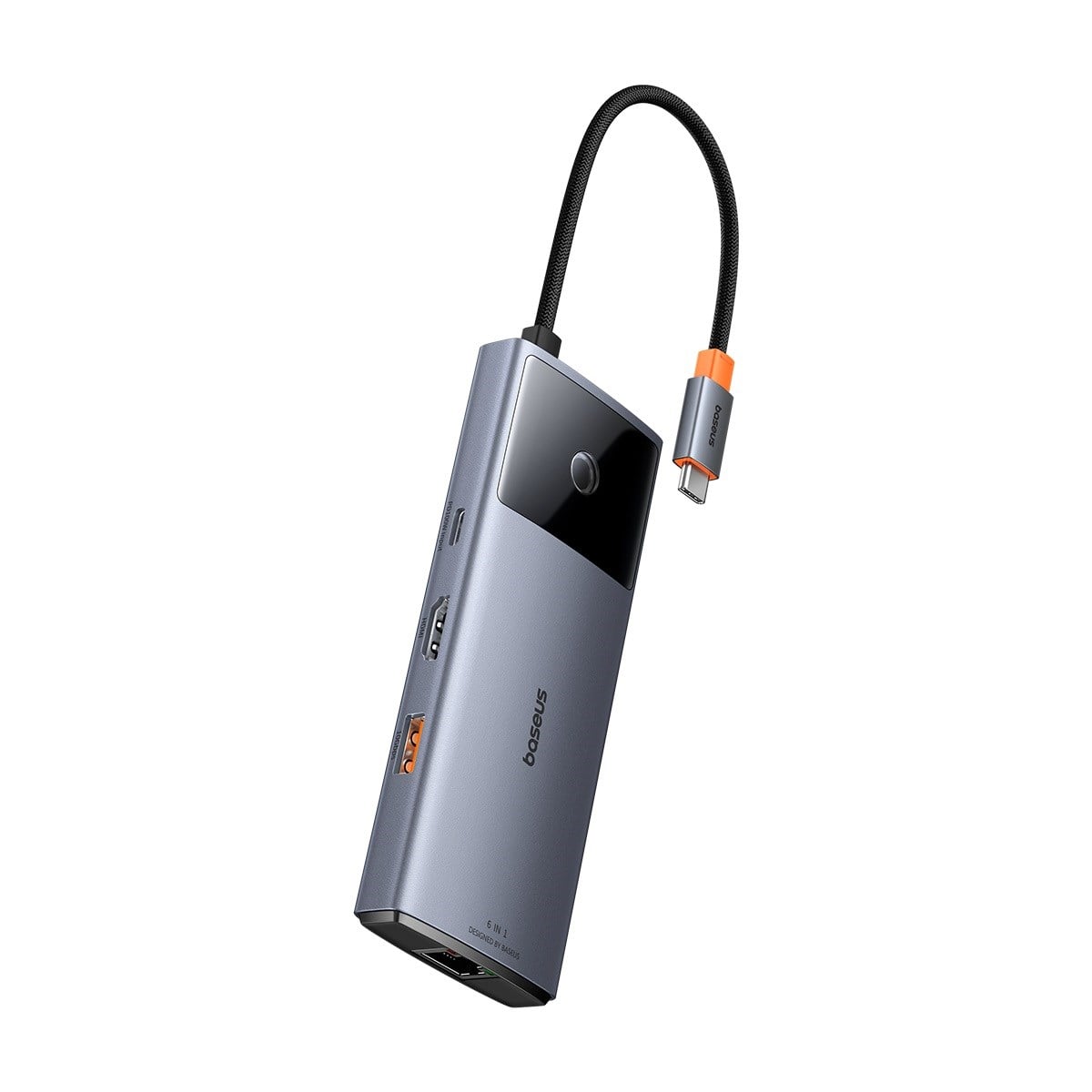 Baseus Metal Gleam II 6-in-1 USB HUB 4K@60Hz HDMI, 10Gbps USB-C, 100W