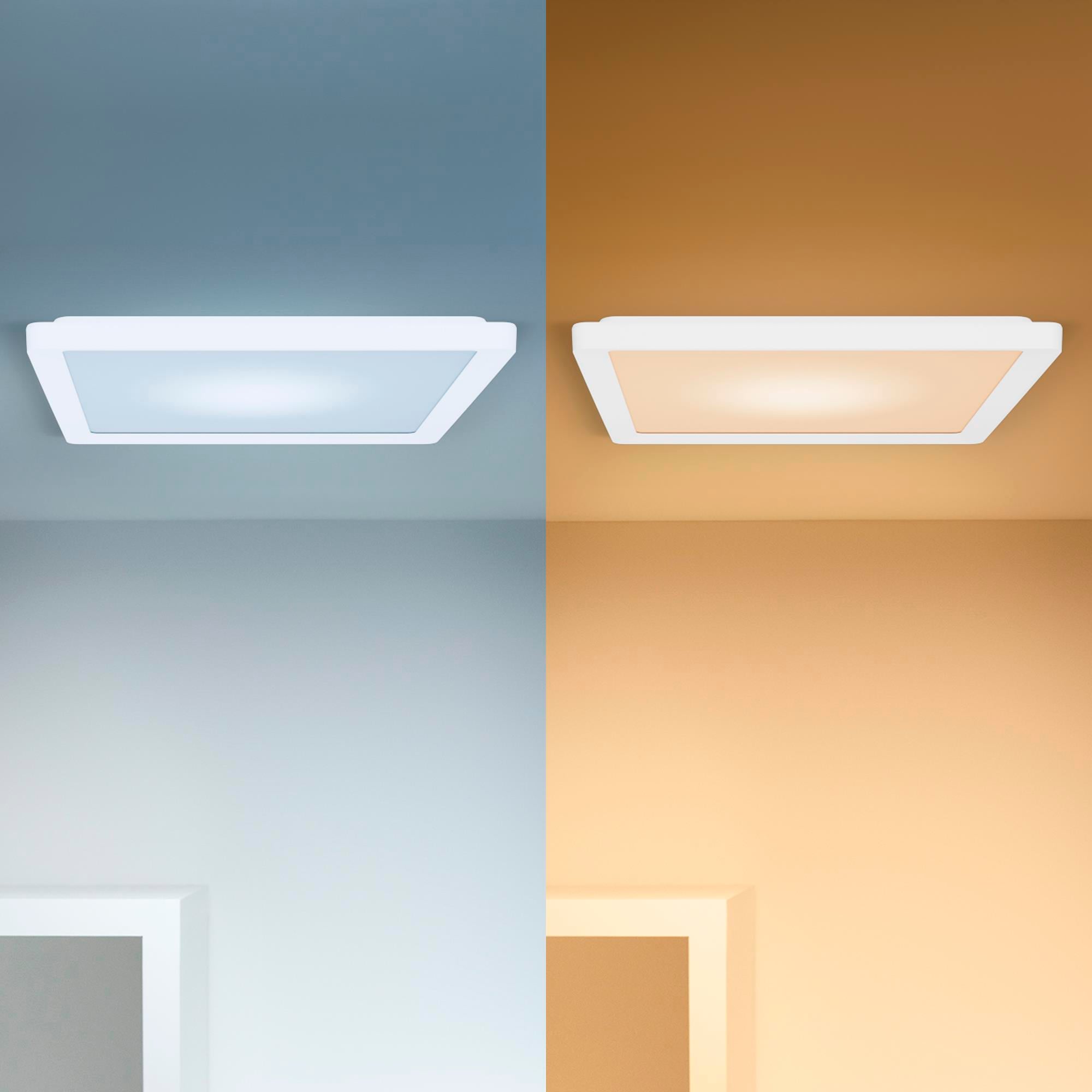 Wiz Beyaz Akıllı Sıva Üstü RGB Kare Panel Tavan Armatürü 12W