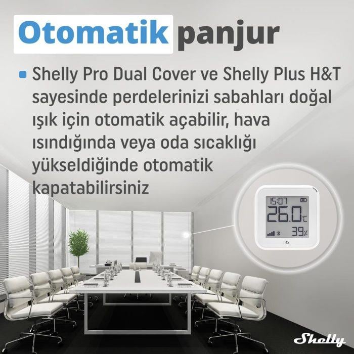 Shelly Pro Dual Çift Motorlu Panjur Kontrol Rölesi