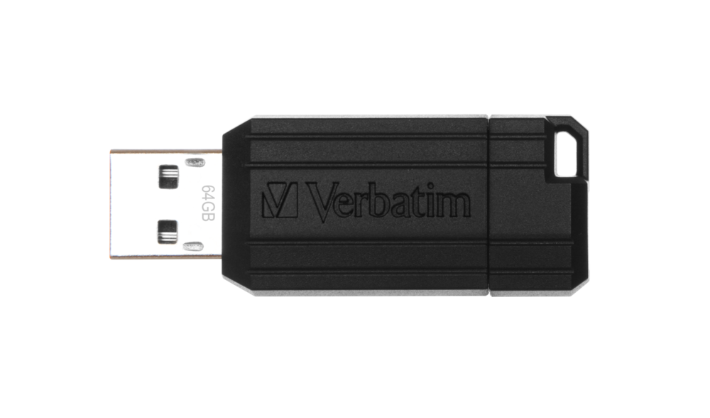 VERBATIM 49065 - 64GB PINSTRIPE USB 2.0 DRIVE