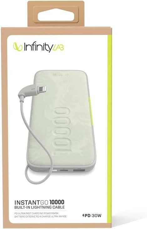 InfinityLab by Harman - InstantGo Powerbank 10000 mAh, Lightning, Beyaz