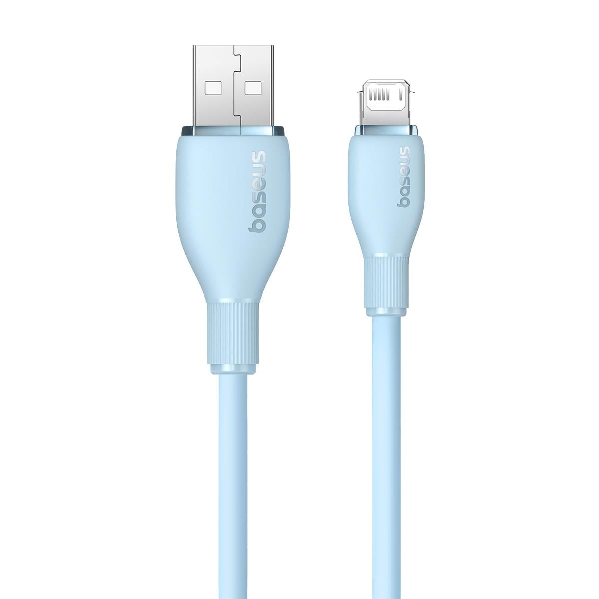 Baseus Pudding USB-A 2.4A Lightning Şarj Kablosu 1.2m, Mavi