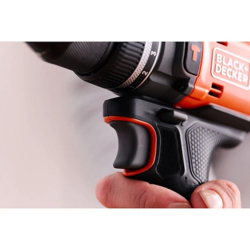 Black&Decker BLD683D1XK-QW 18v Powerconnect™ Akülü Darbeli Matkap (fırçasız, 1x 2,0ah Akü, 1a Şarj Cihazı Ve Kit Kutusu İle)