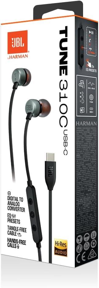 JBL Tune 310C USB-C Kulakiçi Kulaklık - Siyah