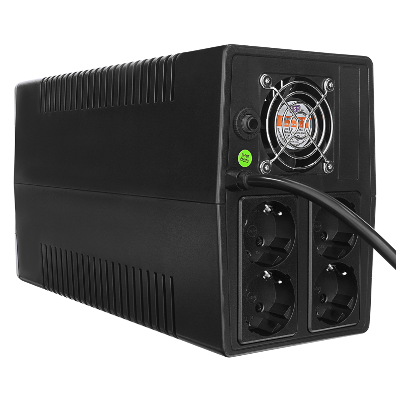 S-link MIGHT U100 1000VA 12V7Ah*2 600W Siyah Line-Interactive Kesintisiz UPS Güç Kaynağı