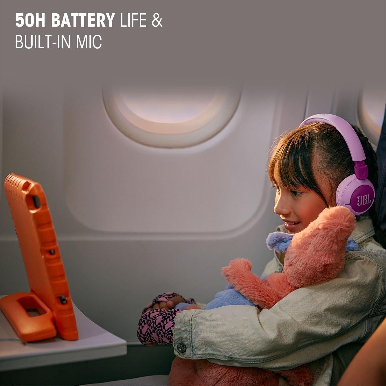 JBL JR320BT Bluetooth Çocuk Kulaklığı, Mor