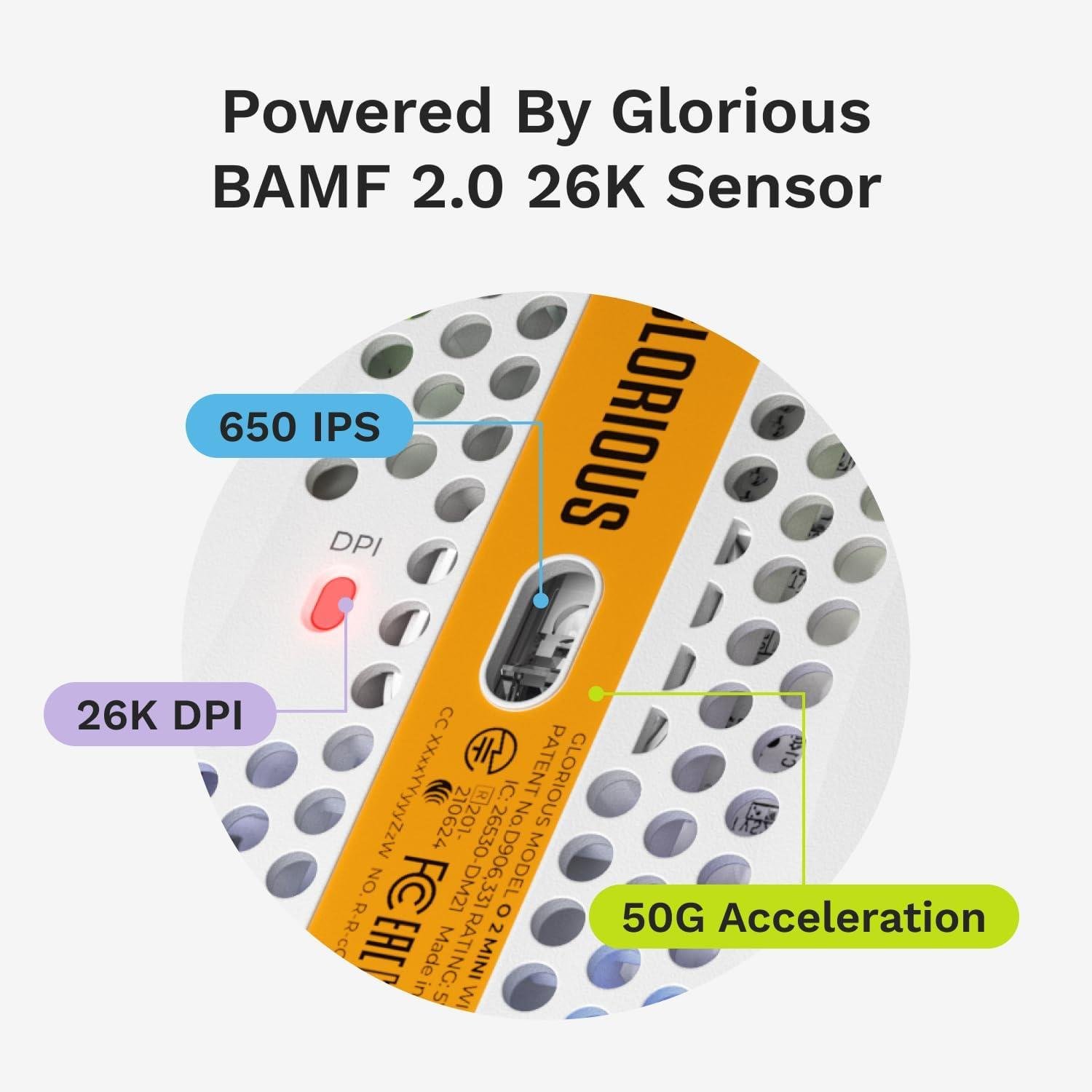 Glorious Model O 2 Mini Kablolu Gaming Mouse - Mat Beyaz (GLO-MS-OMV2-MW)