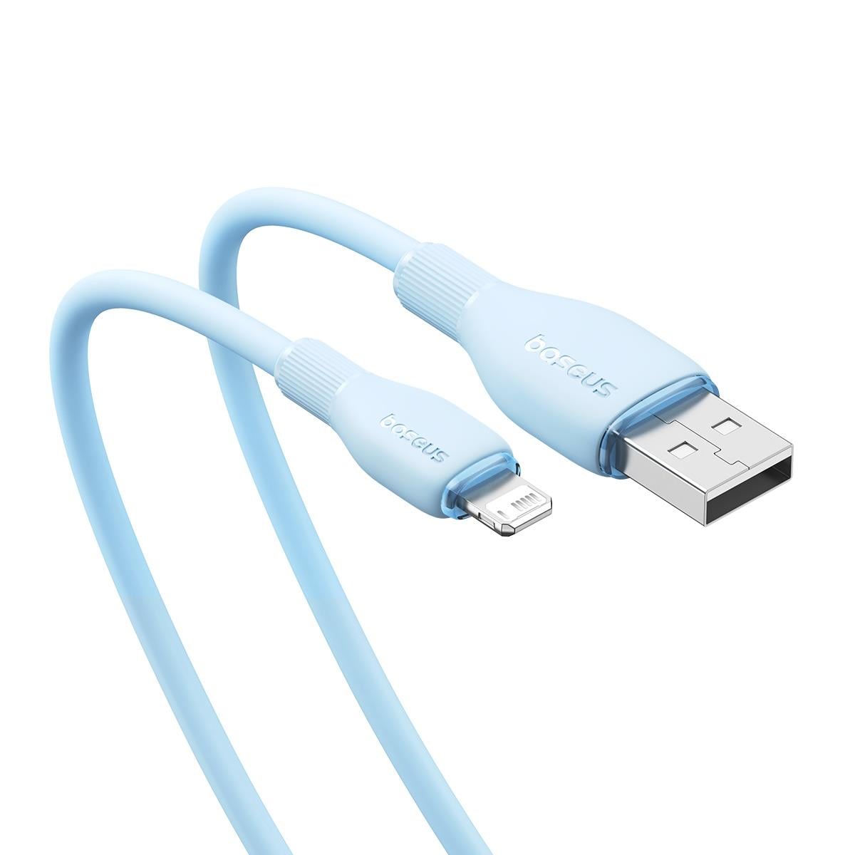 Baseus Pudding USB-A 2.4A Lightning Şarj Kablosu 1.2m, Mavi