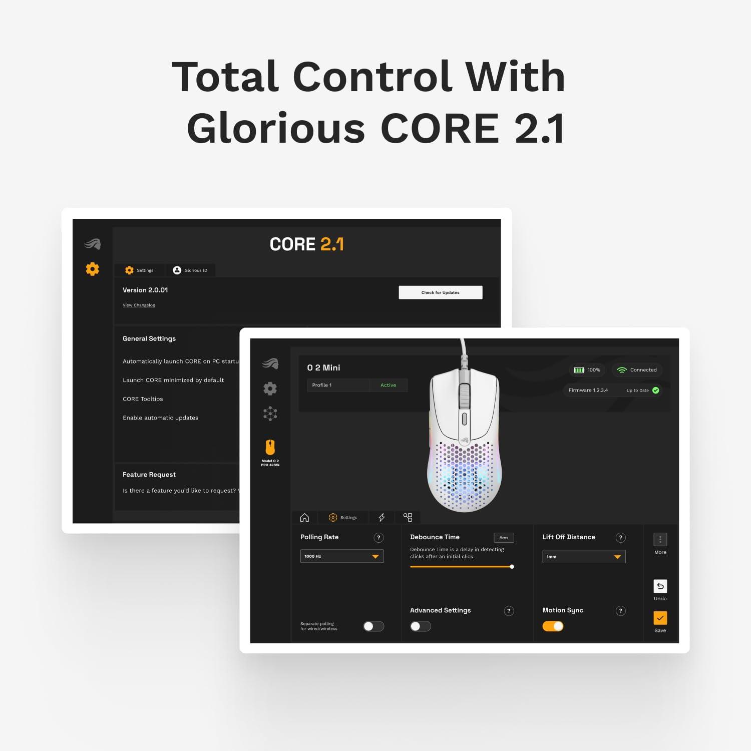 Glorious Model O 2 Mini Kablolu Gaming Mouse - Mat Beyaz (GLO-MS-OMV2-MW)