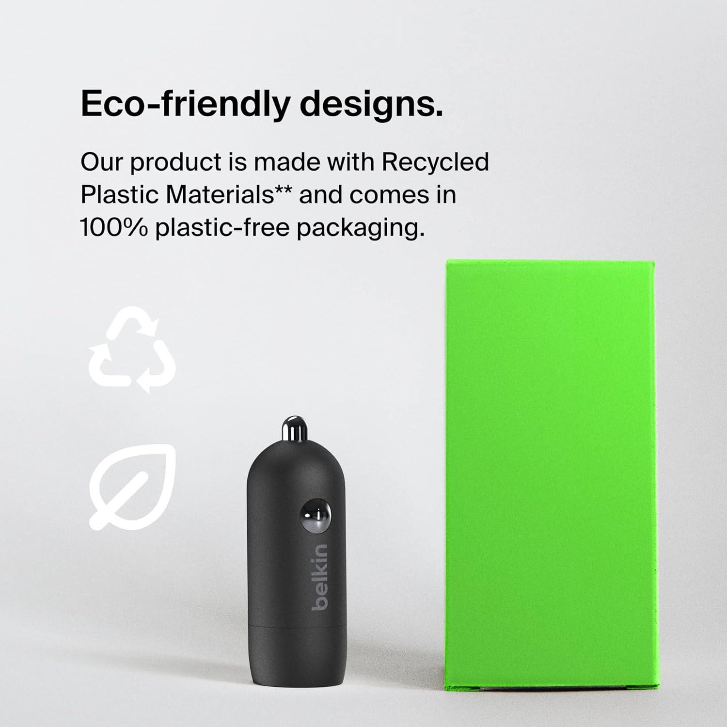 Belkin Araç Şarjı Type-C 30 W - Siyah