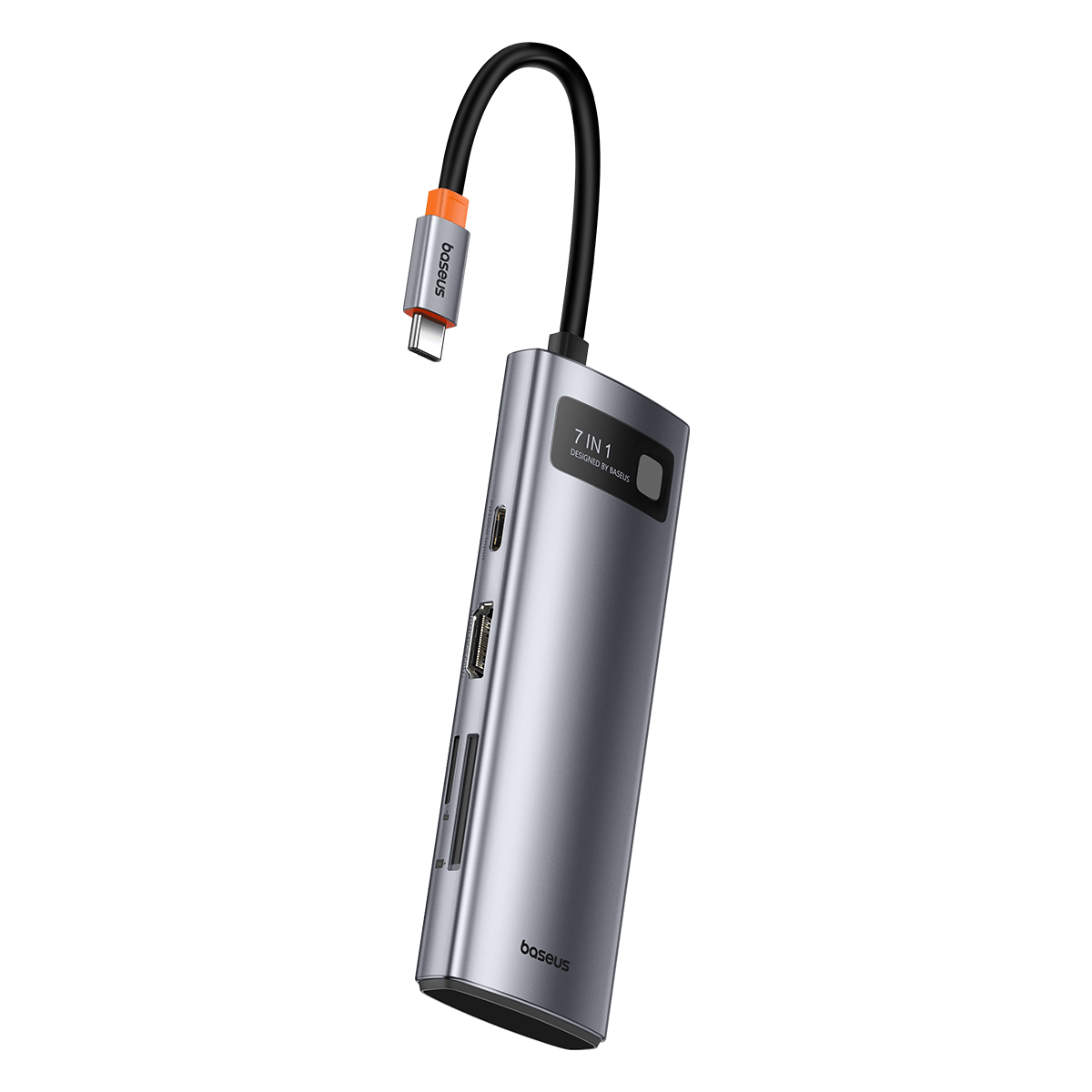 Baseus StarJoy 7 in 1 Multifonksiyonel Hub Adaptör-Uzay Gri