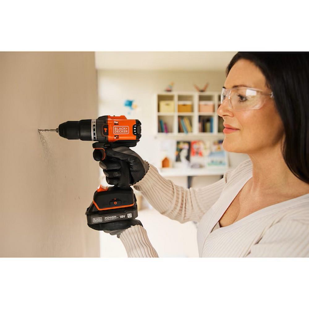 Black&Decker BLD683D1XK-QW 18v Powerconnect™ Akülü Darbeli Matkap (fırçasız, 1x 2,0ah Akü, 1a Şarj Cihazı Ve Kit Kutusu İle)