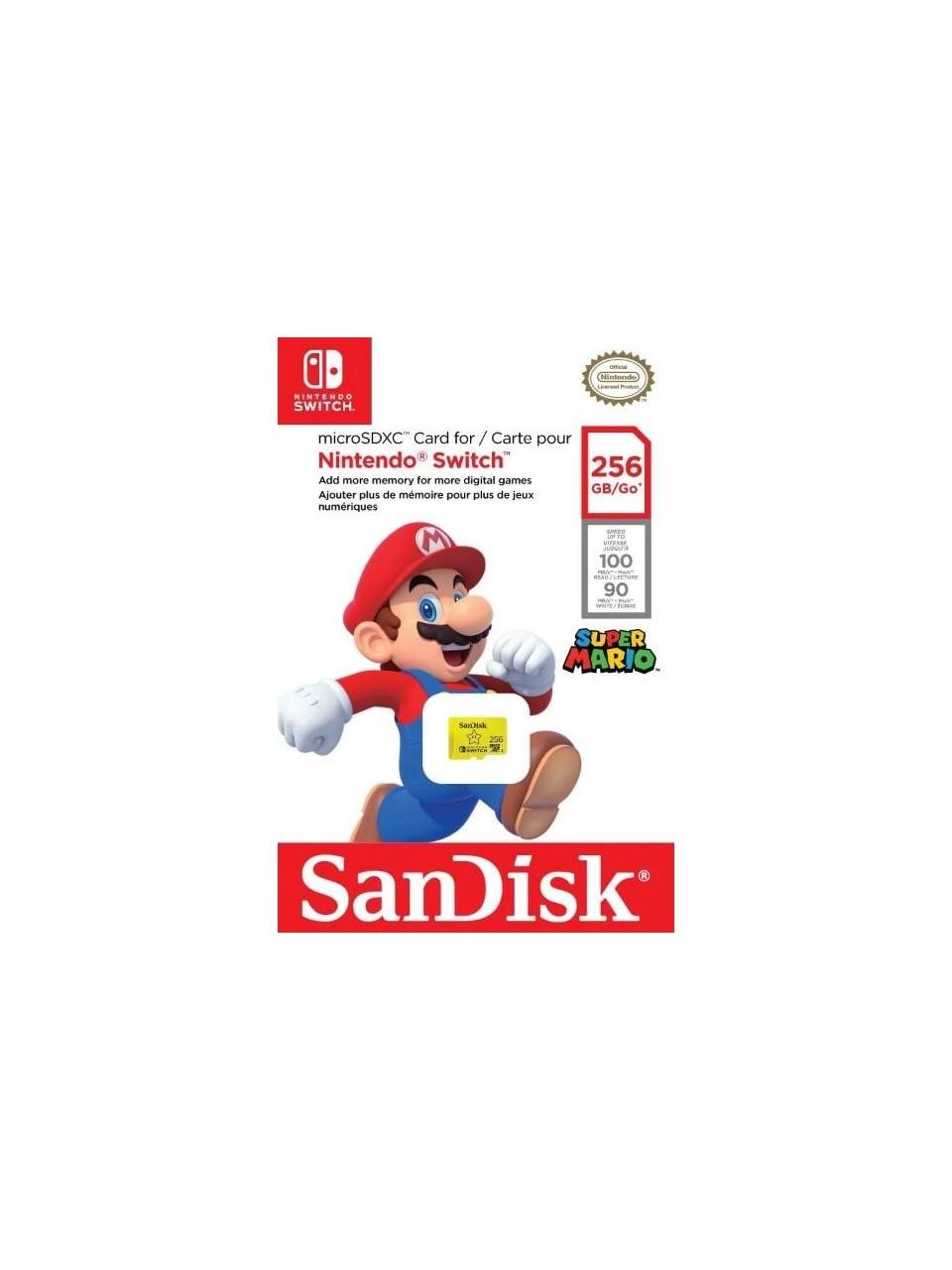 Sandisk Nintendo Switch 256GB 100MB/S Microsdxc Hafıza Kartı SDSQXAO-256G-GN3ZN