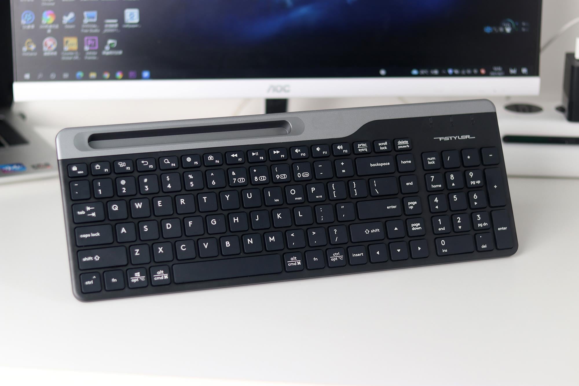 A4-Tech FBK25 Siyah Bluetooth Q Kablosuz Klavye - Siyah