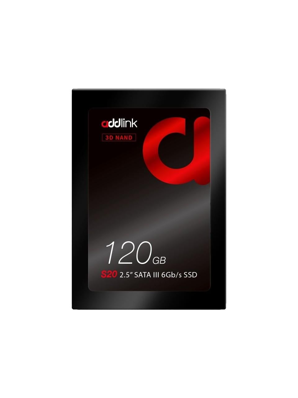 Addlink 120GB 510-400 MB/s 2.5” SATA III SSD AD120GBS20S3S