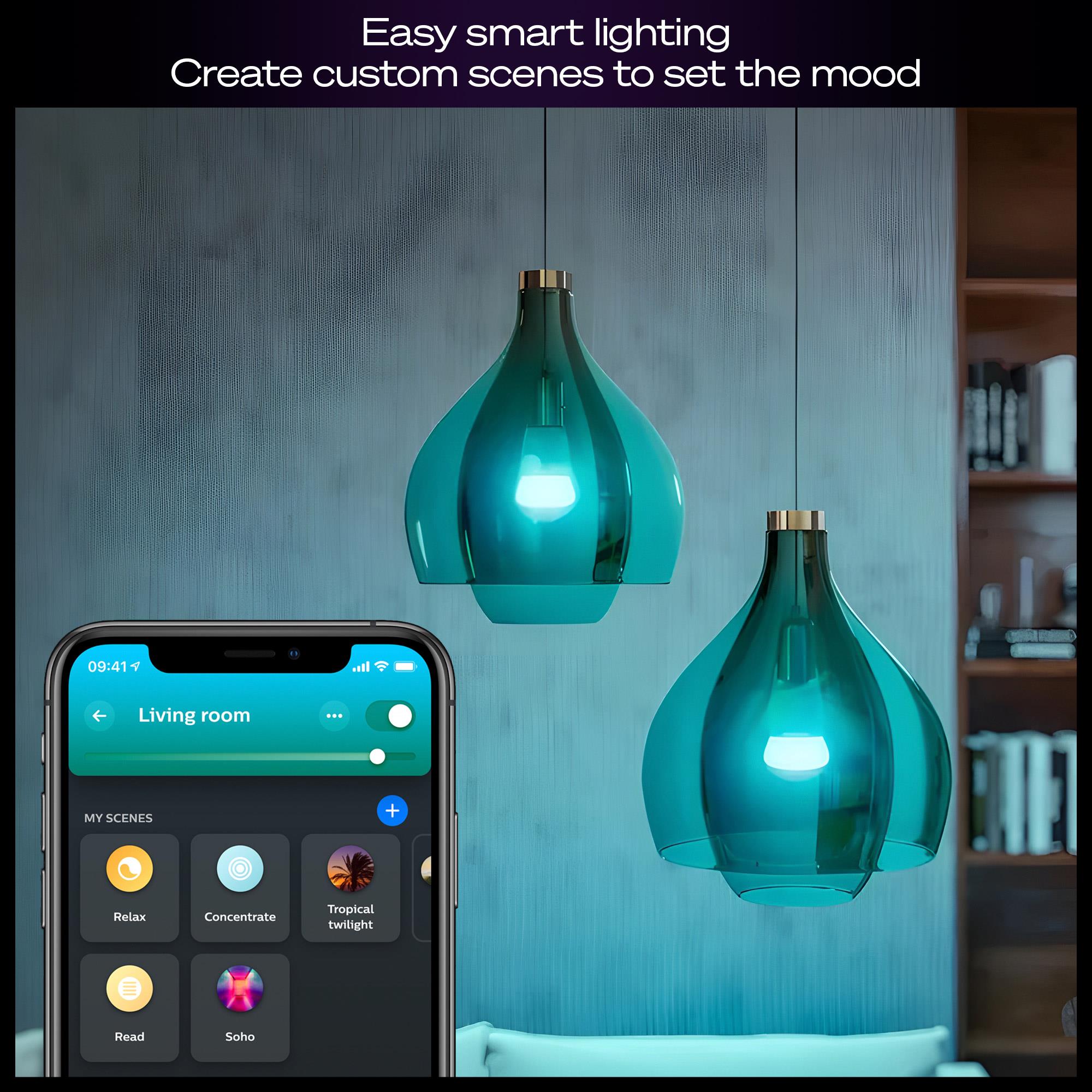 Philips HueWCA 9W E27 Renkli Akıllı Ampul 2'li Pro Başlangıç Seti (Bridge Pro v3 dahildir)