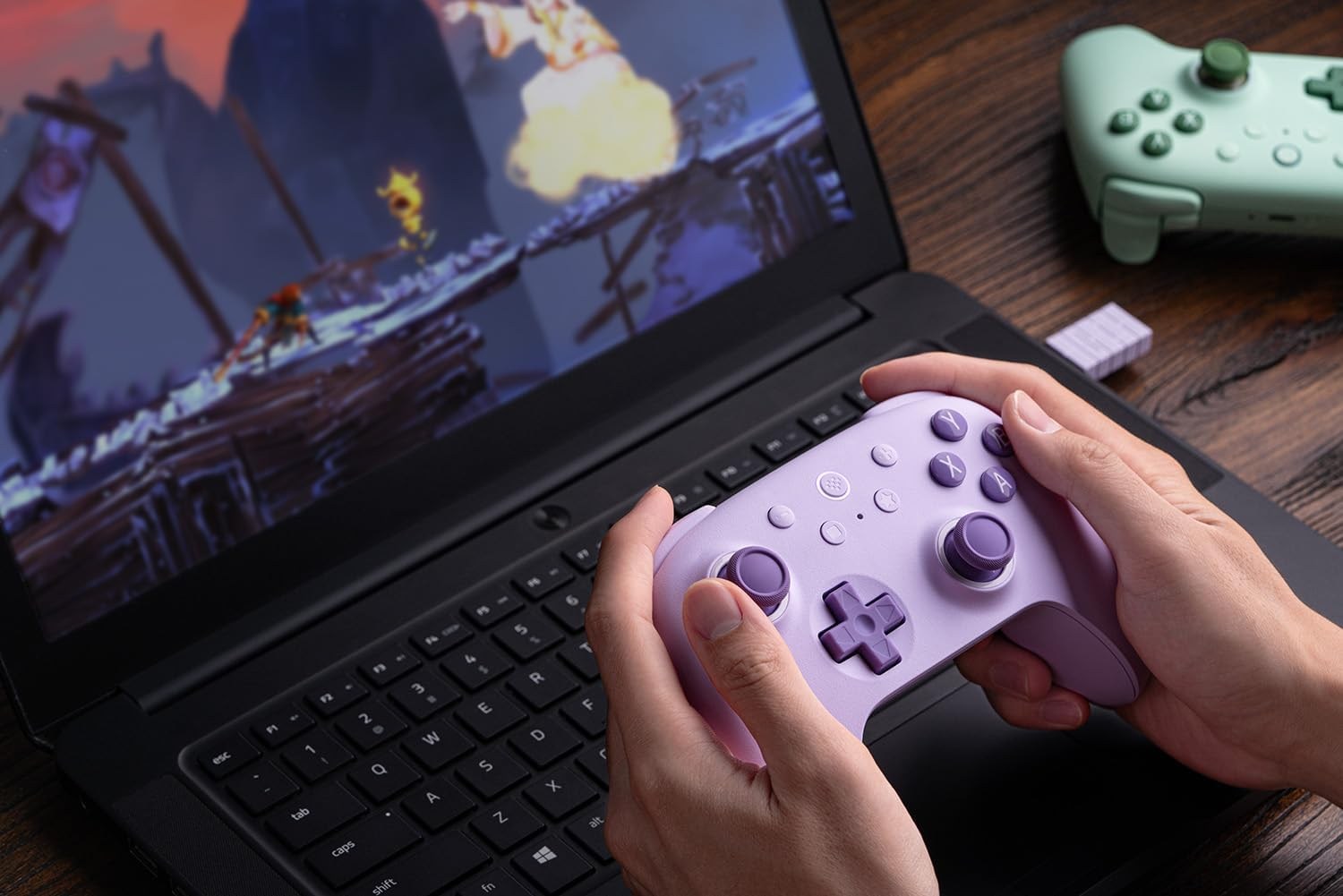 8BitDo Ultimate 2C Kablosuz Oyun Kolu - Mor
