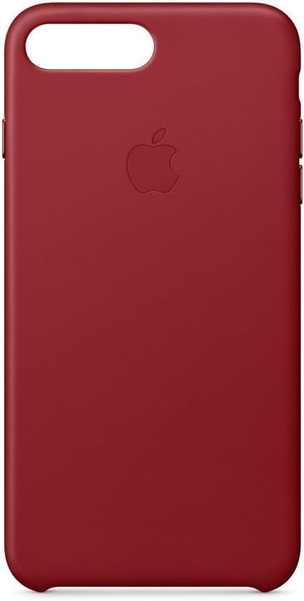 Apple iPhone 8 Plus - 7 Plus Deri Kılıf P.Red