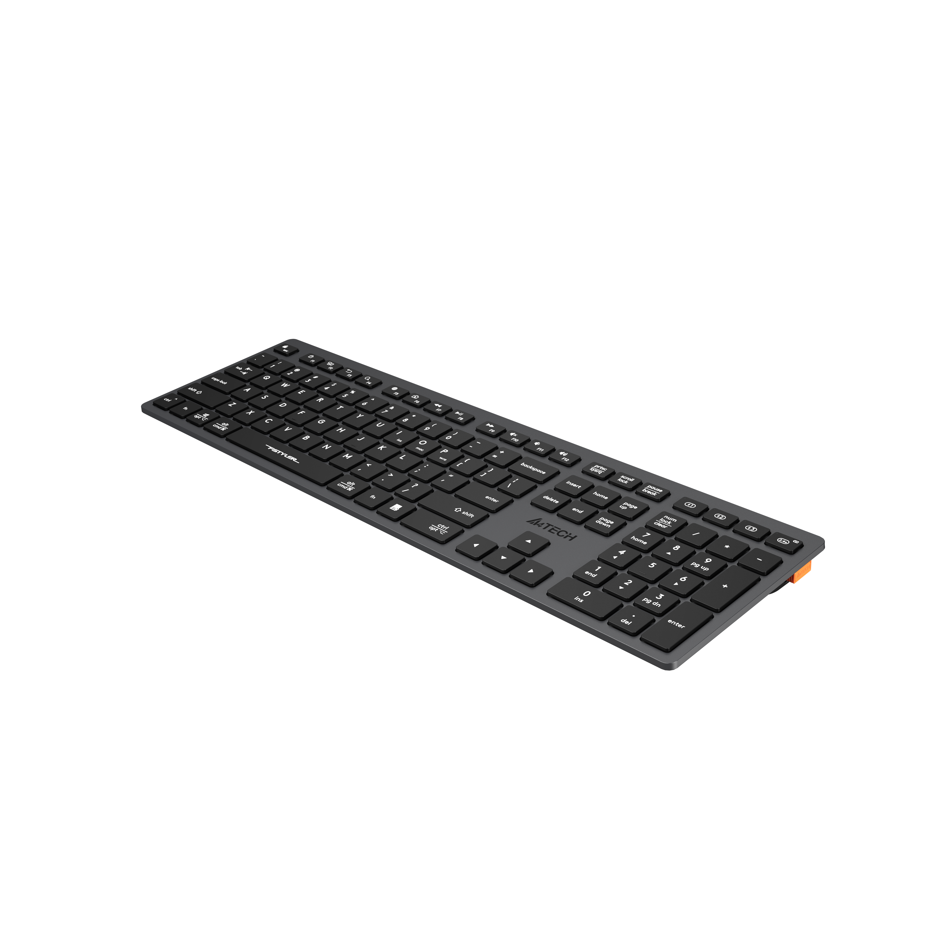 A4-Tech FBX50C Şarj Edilebilir Bluetooth Q Kablosuz Klavye - Siyah