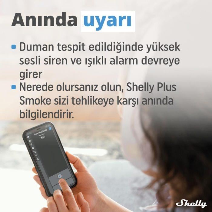 Shelly Plus Akıllı Duman Dedektörü