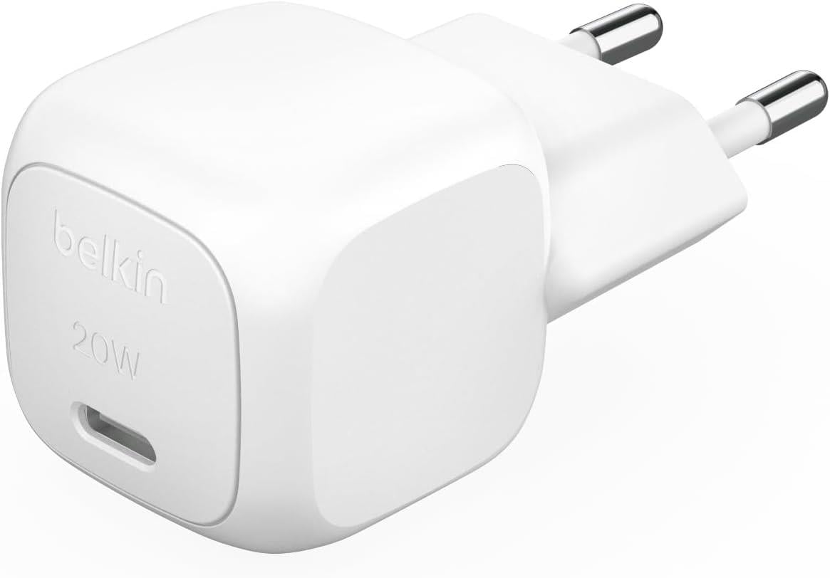 Belkin BoostCharge WCA009 20W PPS USB-C Şarj Cihazı, Beyaz