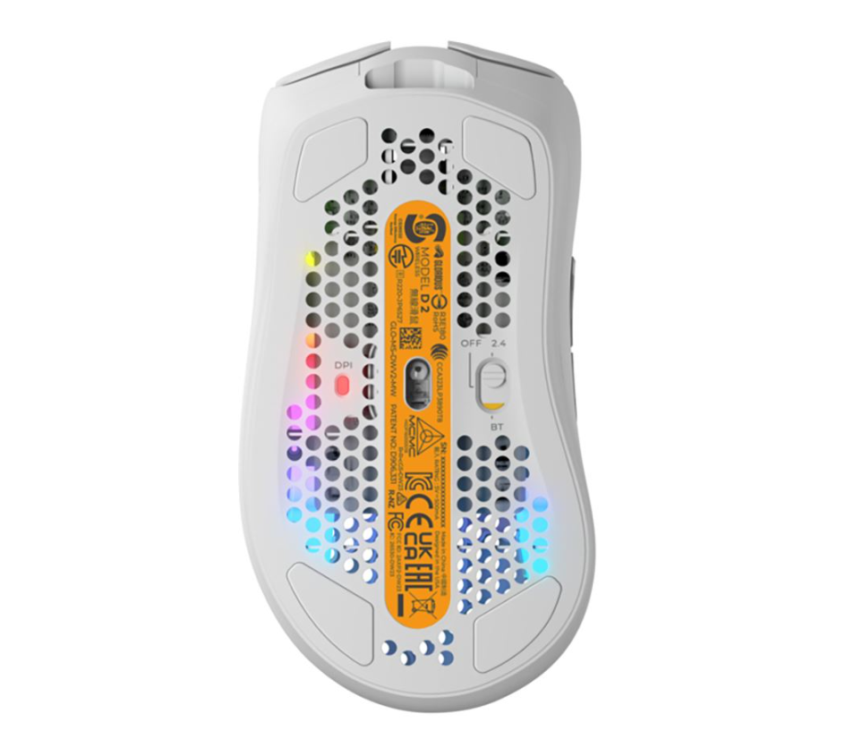 Glorious Model D 2 Mini Kablosuz Gaming Mouse - Mat Beyaz