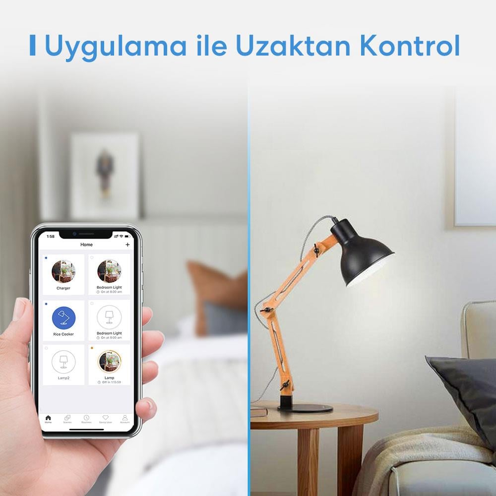 Meross Akıllı Anahtar Tuşlu Çift Yön MSS550X