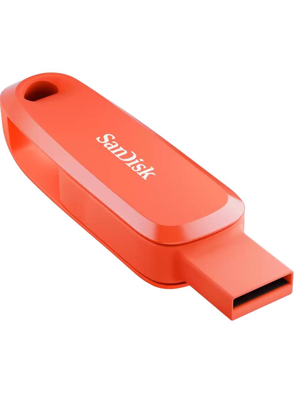 Sandisk Phone Drive 128GB Android Uyumlu USB 3.2 Gen 1 Flash Bellek Nasturium Orange SDDDC6-128G-G46NO