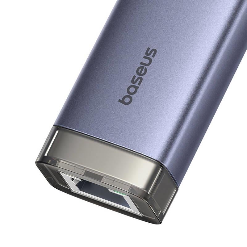 Baseus UltraJoy 4'ü 1 arada Hub USB-A&USB-C - 3xUSB3.0+USB-C+RJ45
