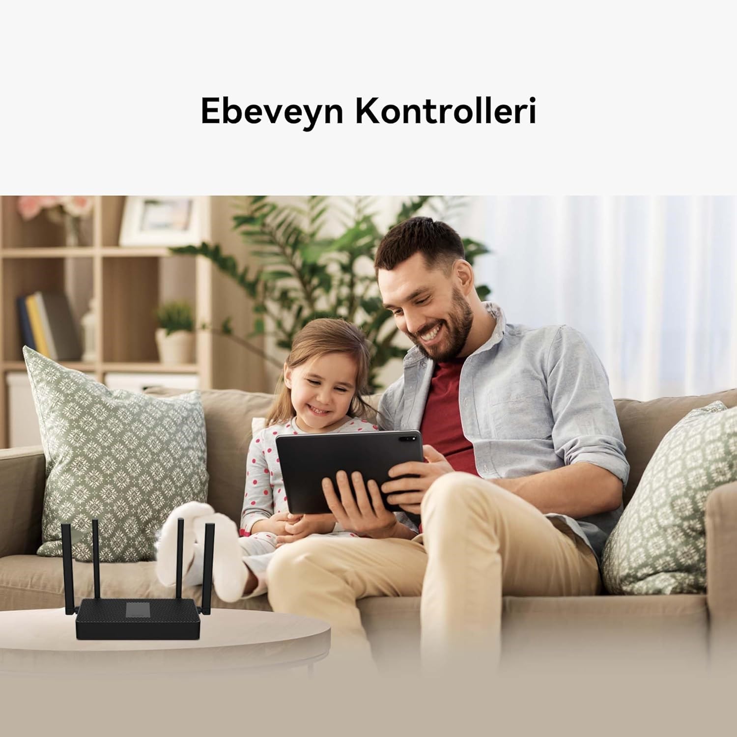 HUAWEI WiFi AX3S Router, Wi-Fi 6 AX3000 Gigabit Çift Bant Kablosuz Yönlendirici, Beyaz