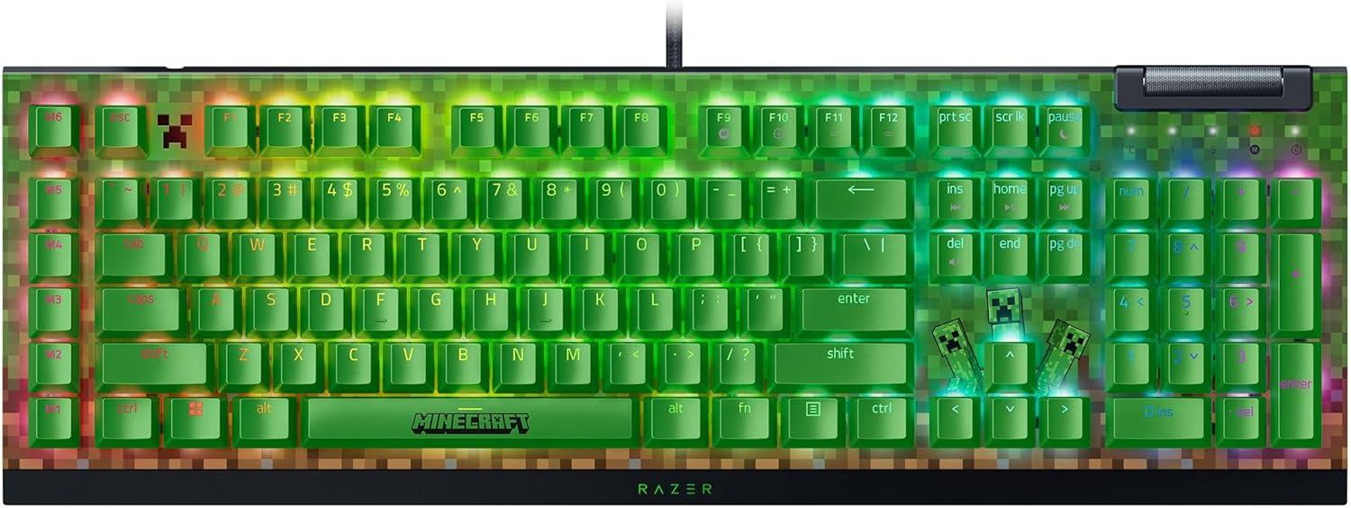 Razer Blackwidow V4 X Kablolu Klavye Minecraft Edition RZ03-04704100-R3M1