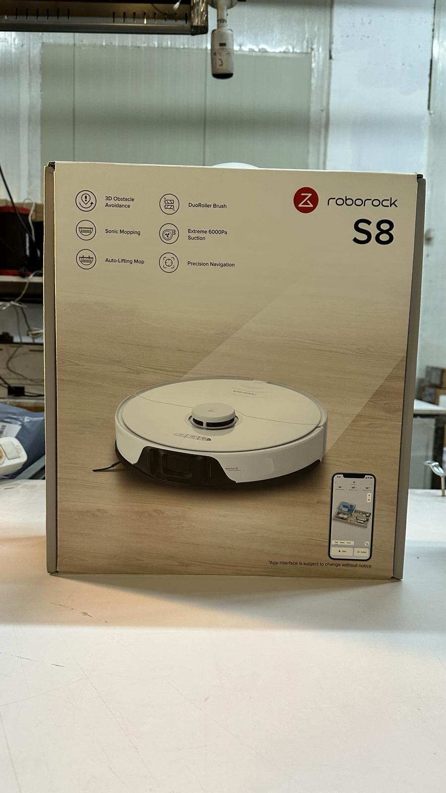 OUTLET Roborock S8 Sonic Akıllı Robot Süpürge Beyaz