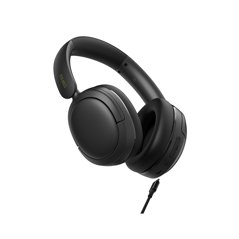 Edifier W800BT SE Bluetooth 5.4 Kablosuz Kulak Üstü Kulaklık – 45 Saat Pil, USB-C, AI Çağrı Gürültü Azaltma - Siyah