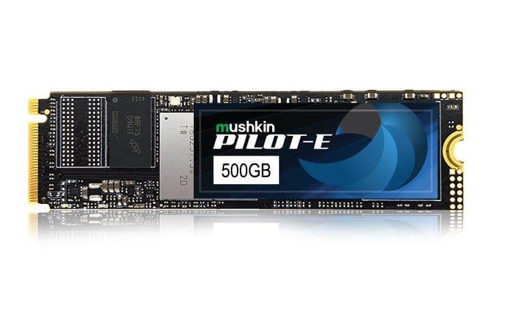 Mushkin Pilot-E 500GB 3500MB-2300MB/s NVMe M.2 TLC 3D SSD (MKNSSDPE500GB-D8)