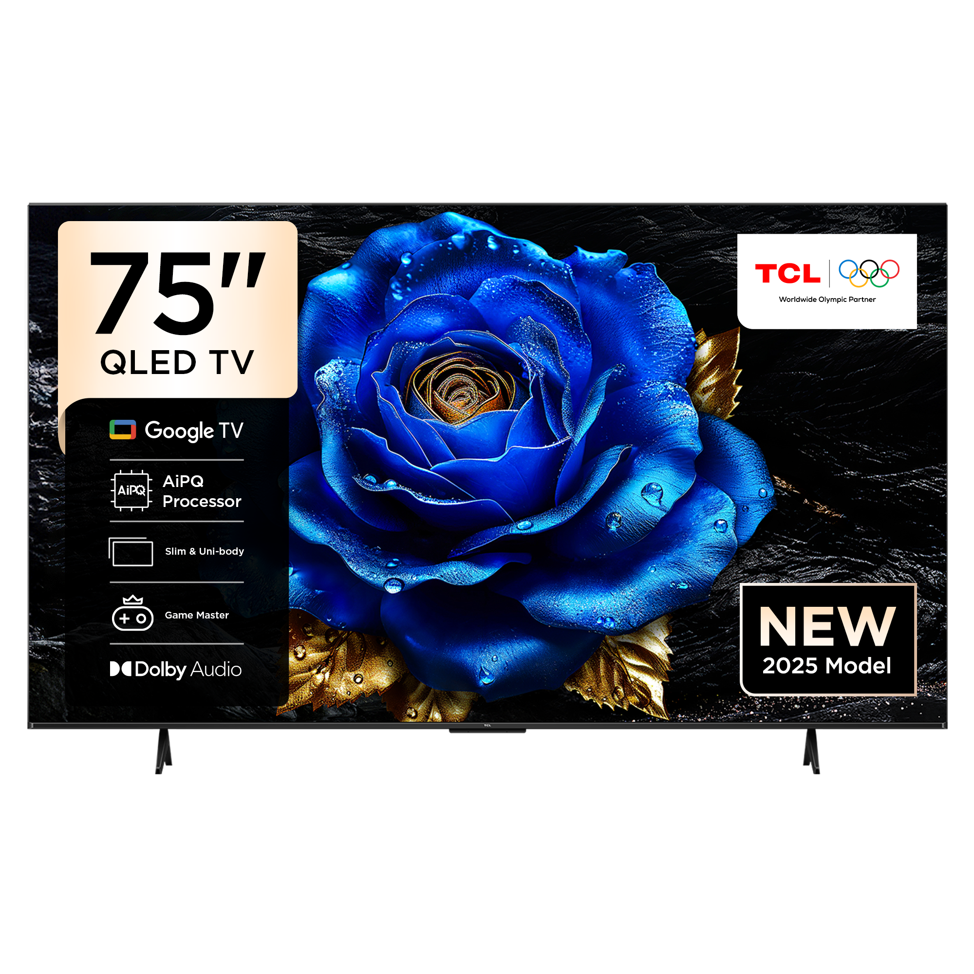 TCL 75T6C 75 İnç 4K QLED Google TV – HDR10+ & Dolby Vision Destekli, AIPQ İşlemcili, Akıllı TV