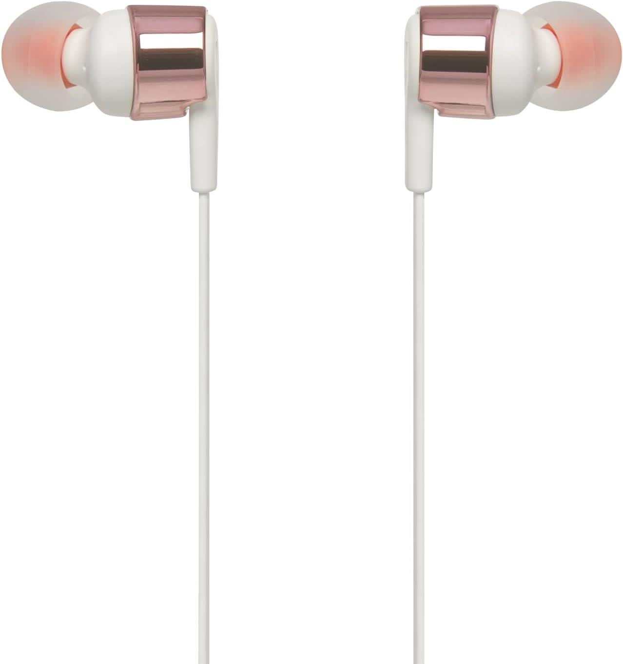 JBL T210 Siyah Kablolu Mikrofonlu Kulak İçi Kulaklık, Gold