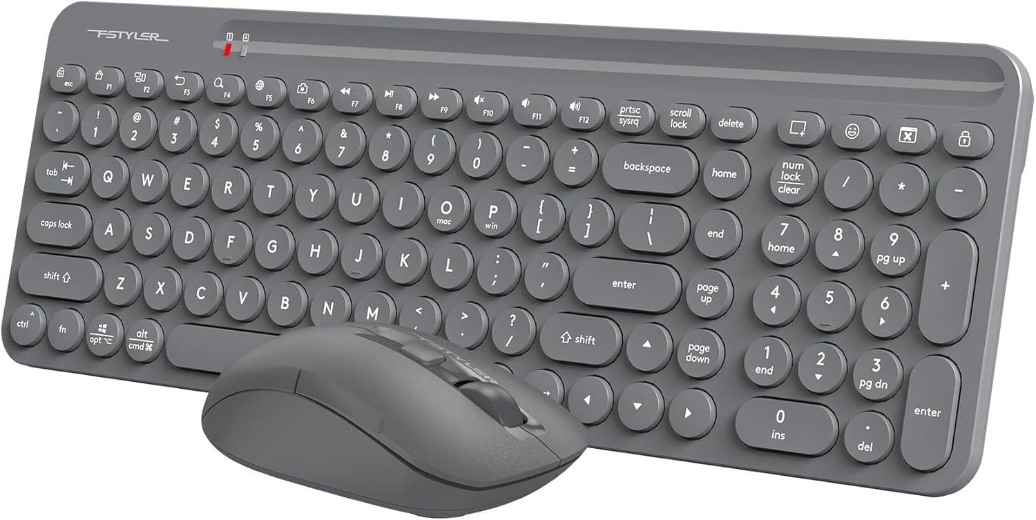 A4-Tech FG3300 Air2 Gri Silent Kablosuz Klavye Mouse Seti